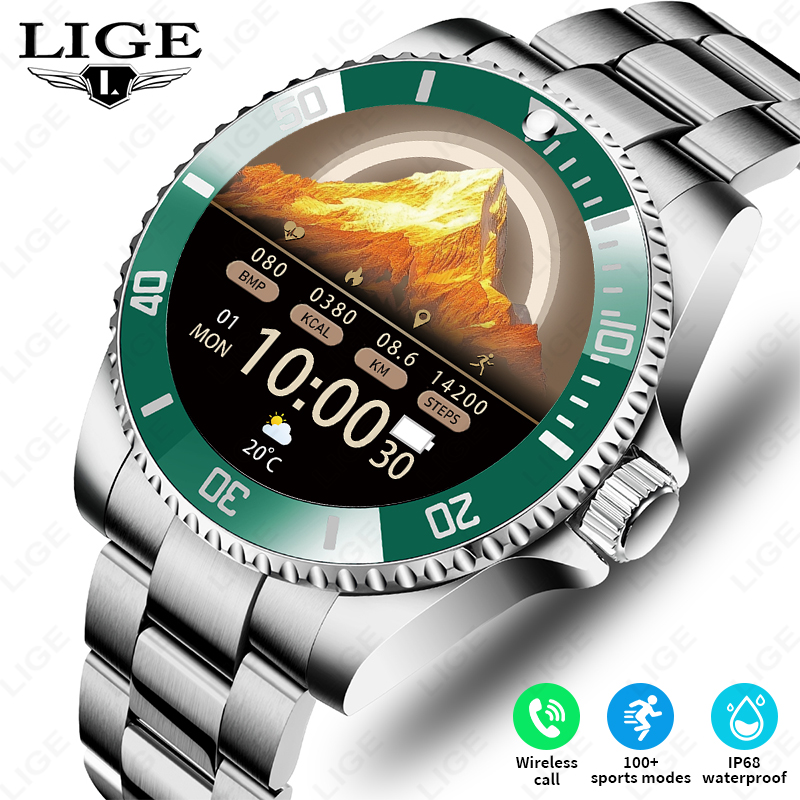 LIGE New Smart Watch Men Bluet - Luxury Watch In The World 评论和价格