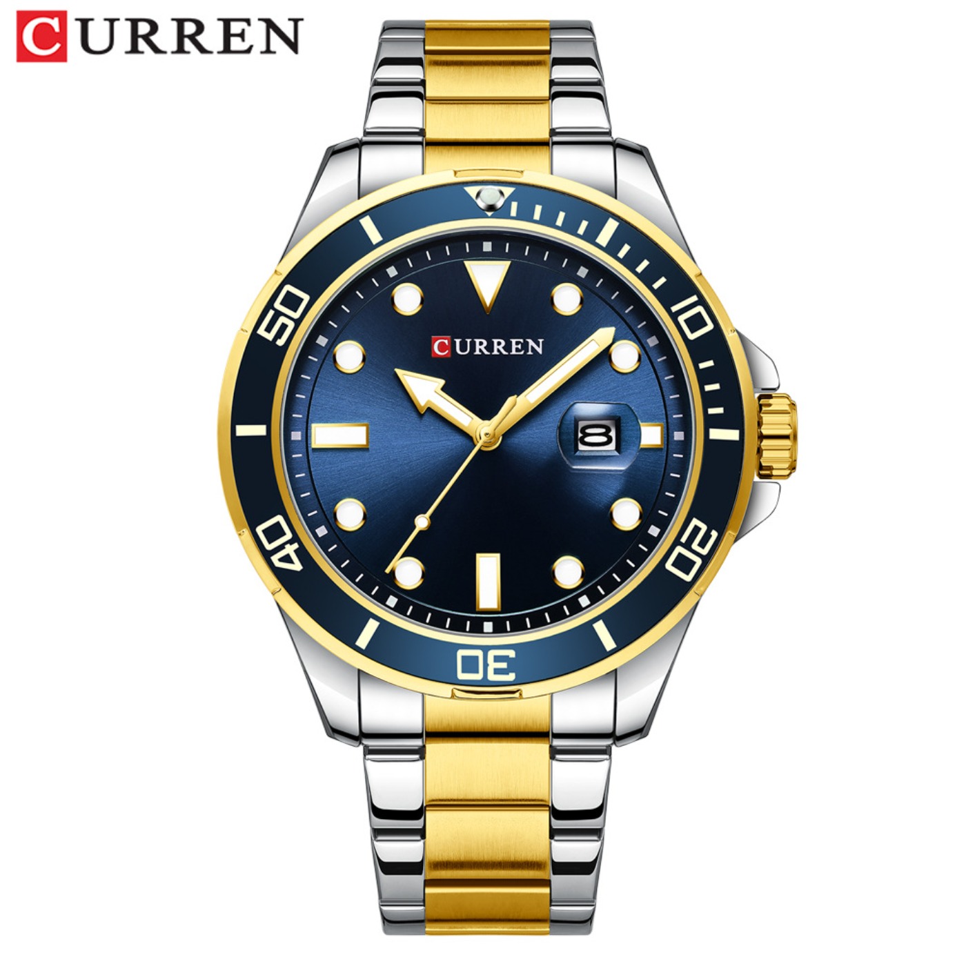 CURREN New Green Water Ghost S - Luxury Watch For Men 评论和价格