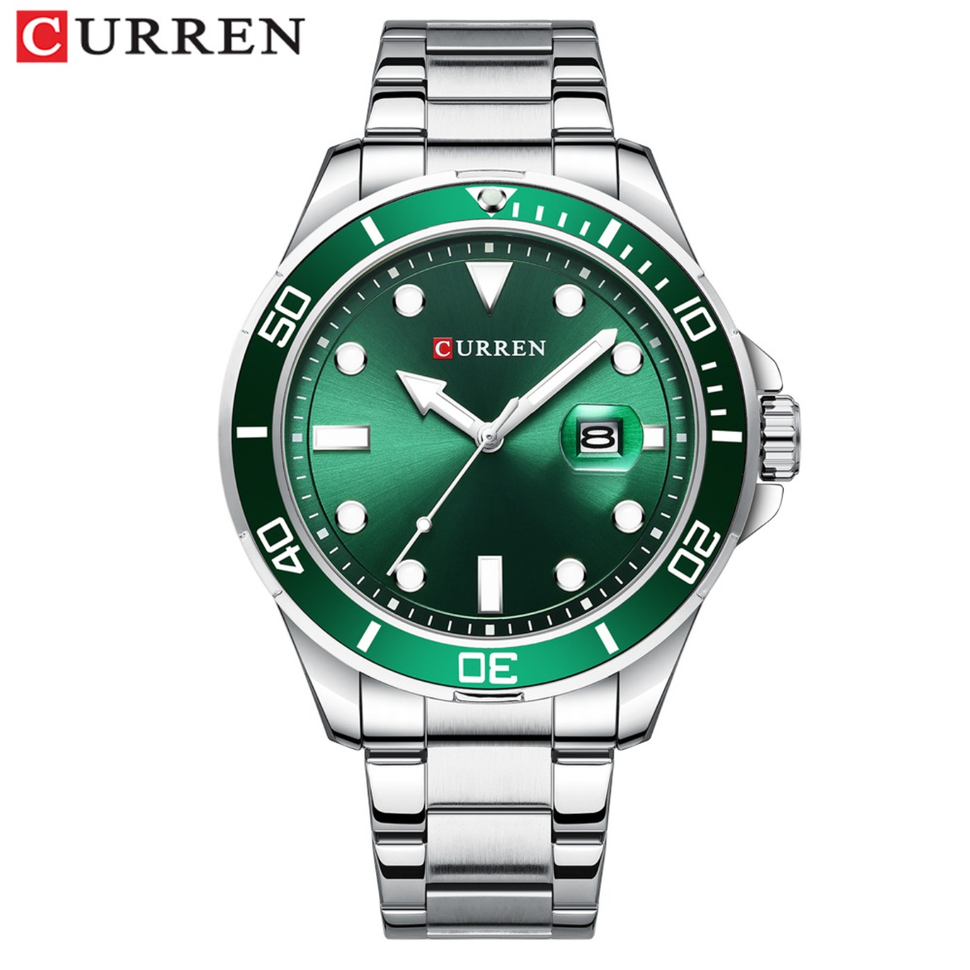 CURREN New Green Water Ghost S - Luxury Watch For Men 评论和价格