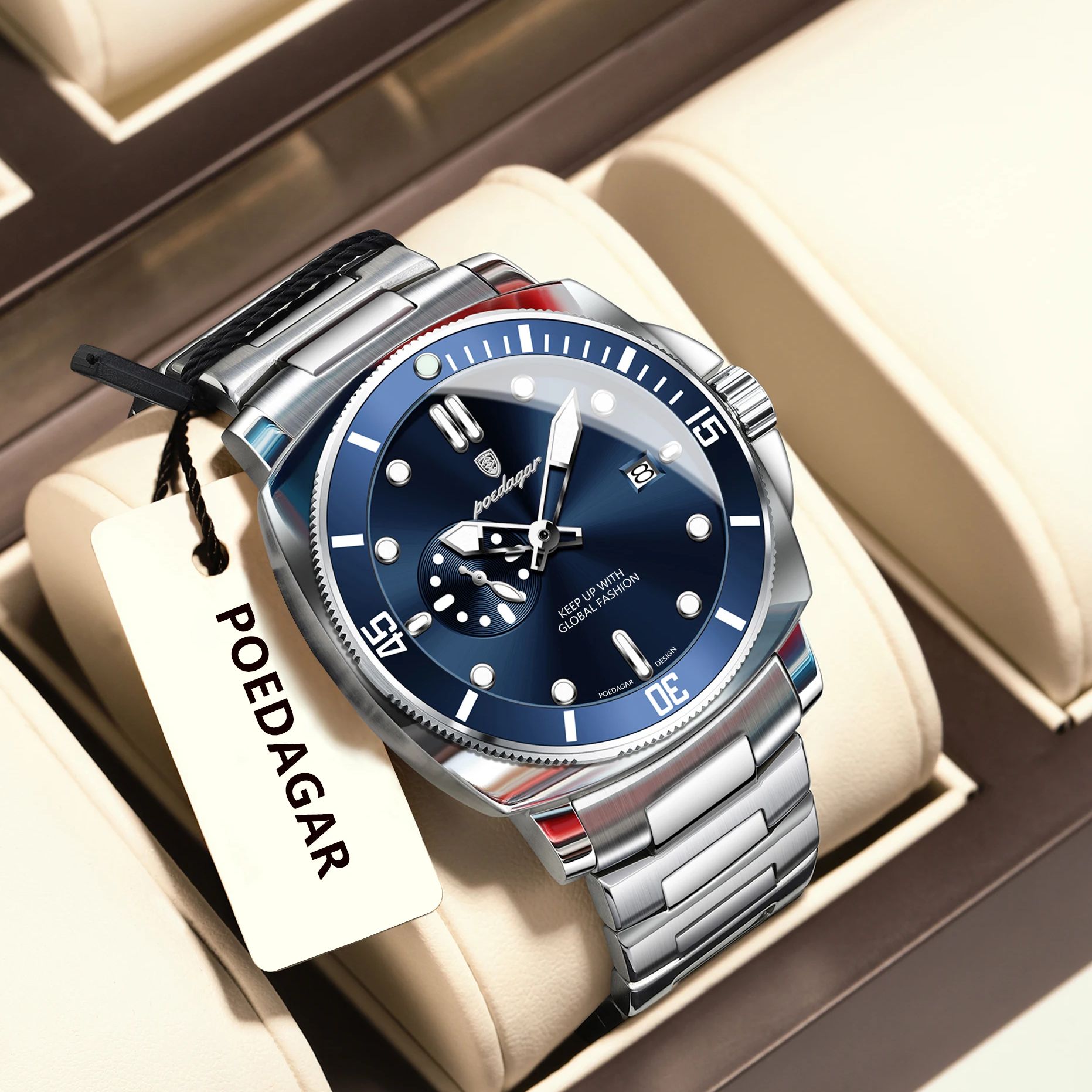 POEDAGAR Top Fashion Luxury Wa - Luxury Watch Longines 评论和价格