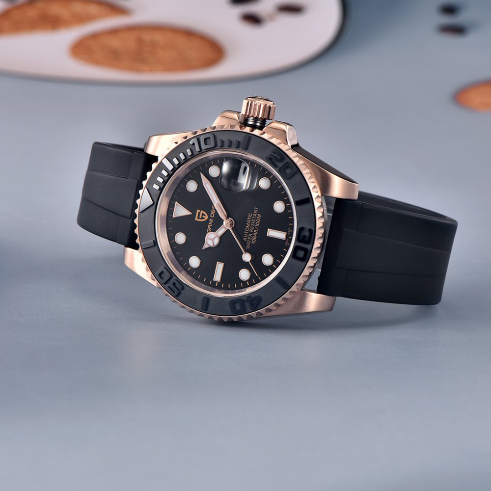 PAGANI DESIGN Automatic Watch  - Luxury Watch Gold And Black 评论和价格