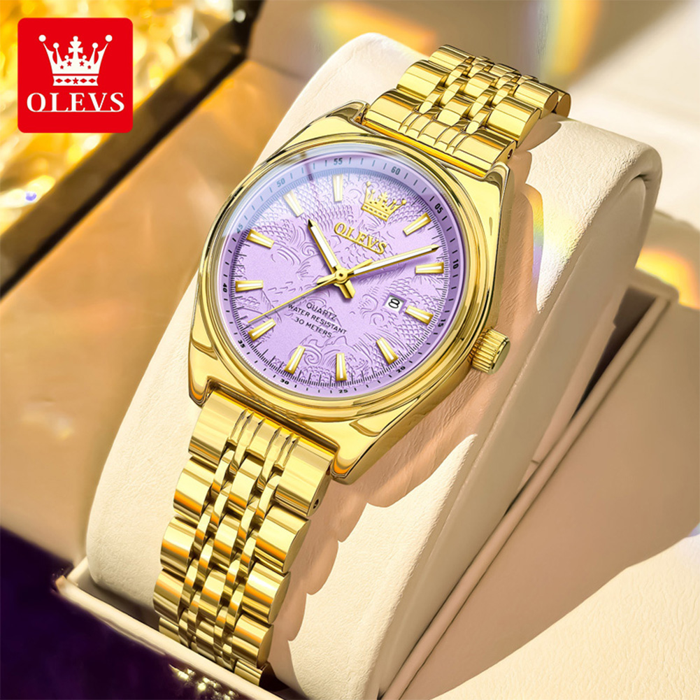 OLEVS Brand Luxury Gold Watch  - Luxury Watch Brand For Women 评论和价格