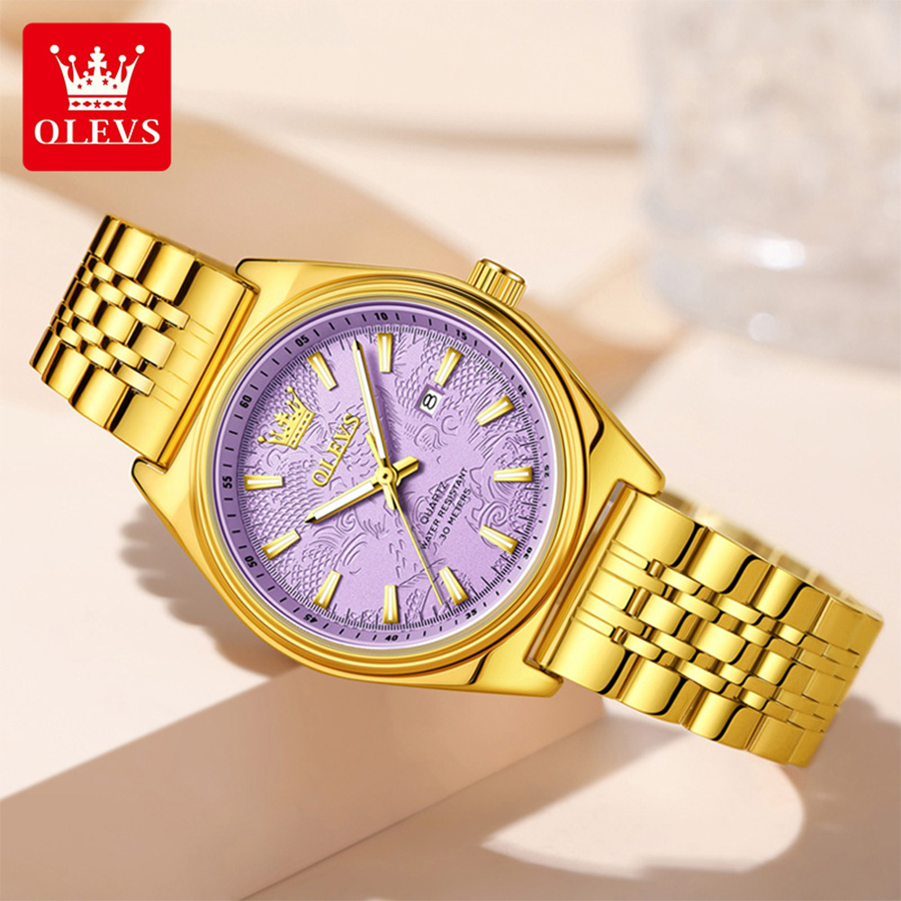 OLEVS Brand Luxury Gold Watch  - Luxury Watch Brand For Women 评论和价格