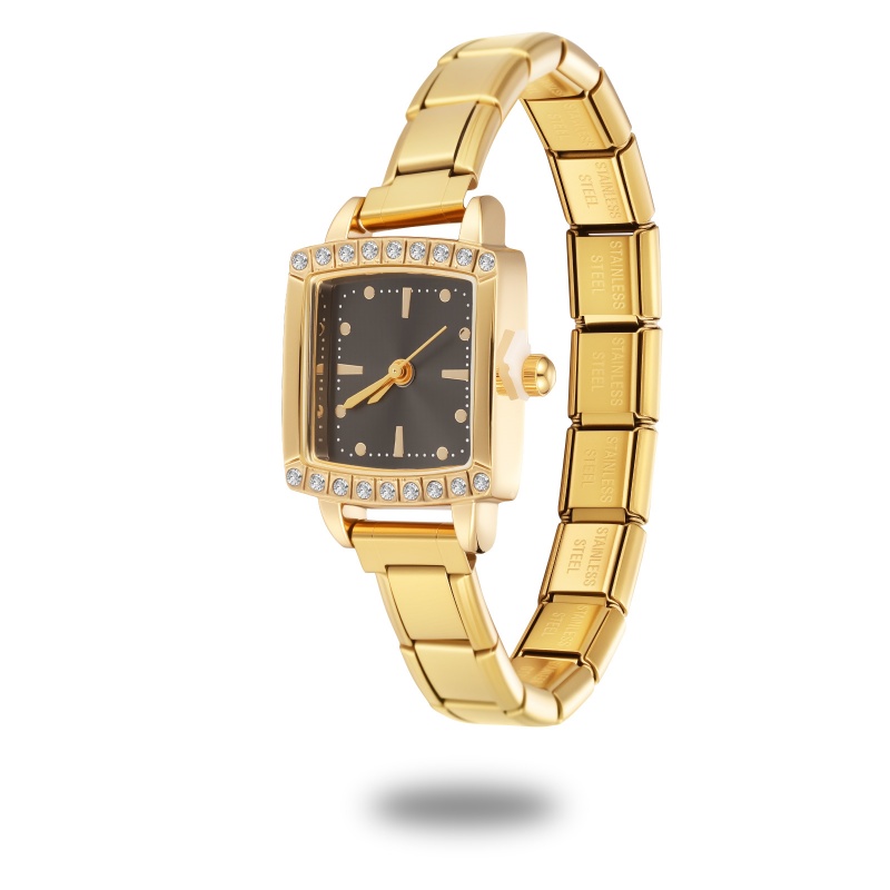 Shiny Zircon Square Luxury Wat - Luxury Watch Makes 评论和价格