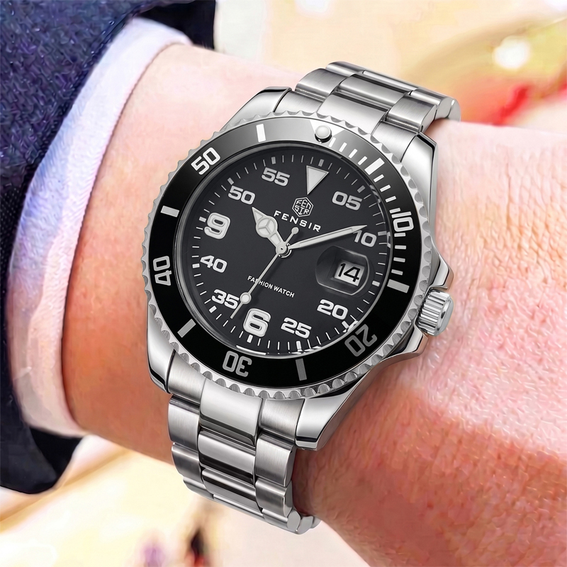Classic men's quartz watch wit - Luxury Watch Makes 评论和价格