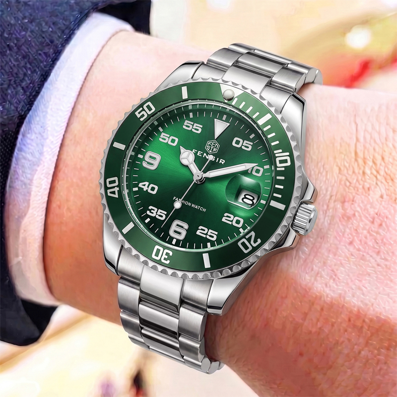 Classic men's quartz watch wit - Luxury Watch Makes 评论和价格