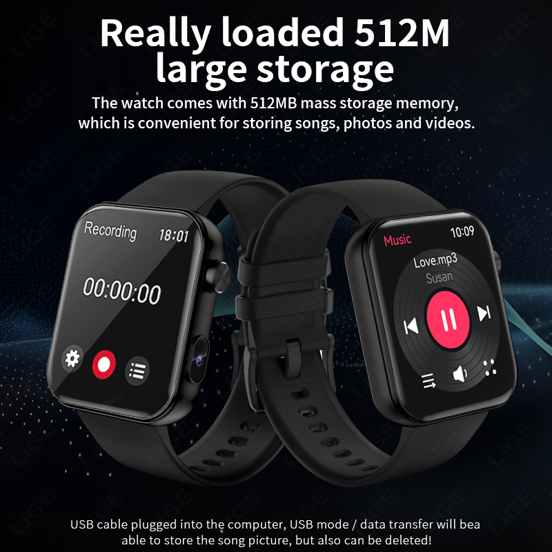 LIGE 512MB Camera Smartwatch 1 - Luxury Watch Makes 评论和价格