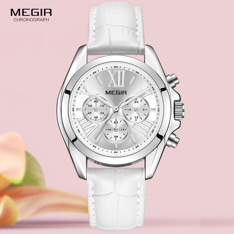 MEGIR2019 New Luxury Leather W - Luxury Watch Brand For Women 评论和价格