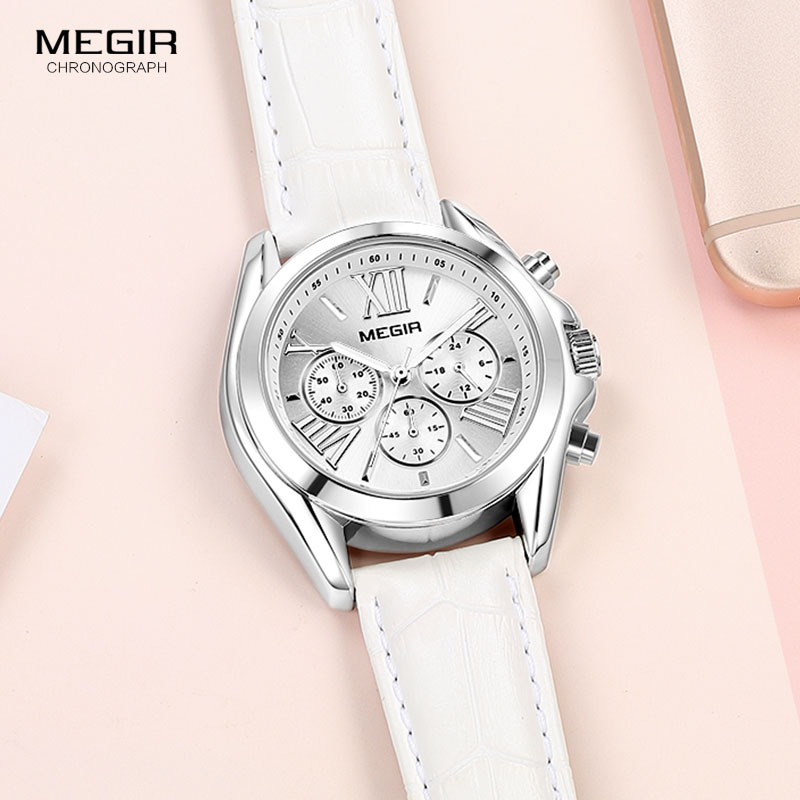 MEGIR2019 New Luxury Leather W - Luxury Watch Brand For Women 评论和价格