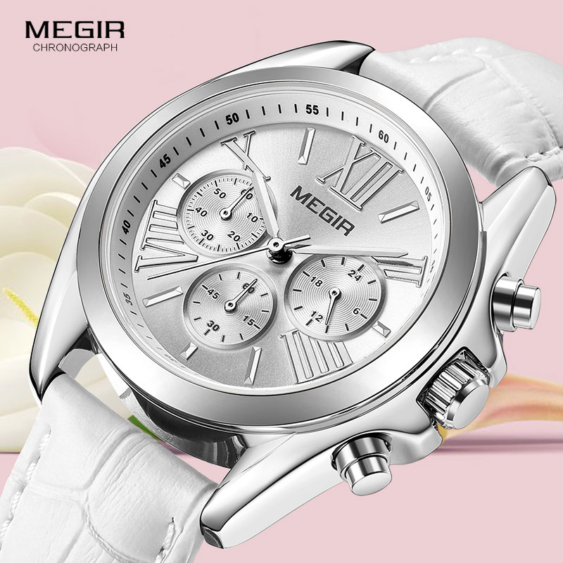 MEGIR2019 New Luxury Leather W - Luxury Watch Brand For Women 评论和价格