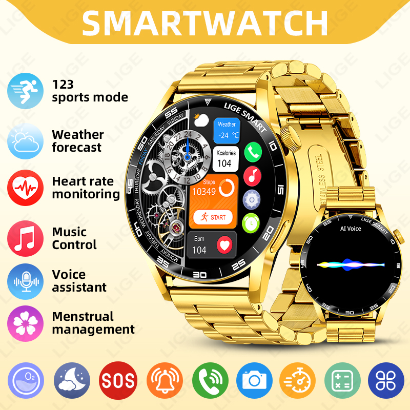 LIGE Luxury Smart Watch For Ma - Luxury Watch In The World 评论和价格