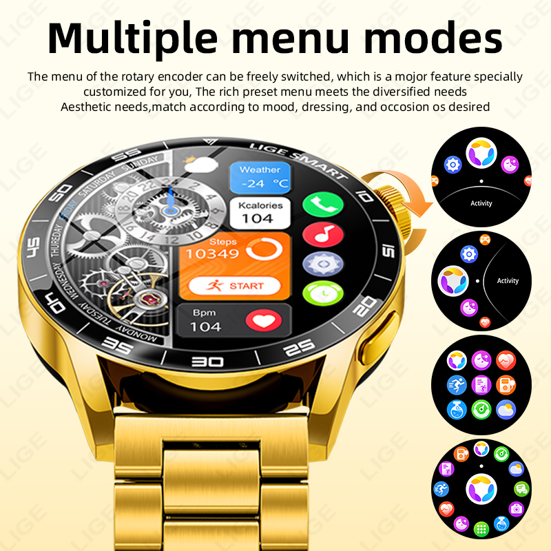 LIGE Luxury Smart Watch For Ma - Luxury Watch In The World 评论和价格