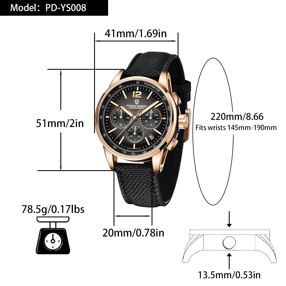PAGANI DESIGN New Mens Watch 4 - Luxury Watch For Men 评论和价格