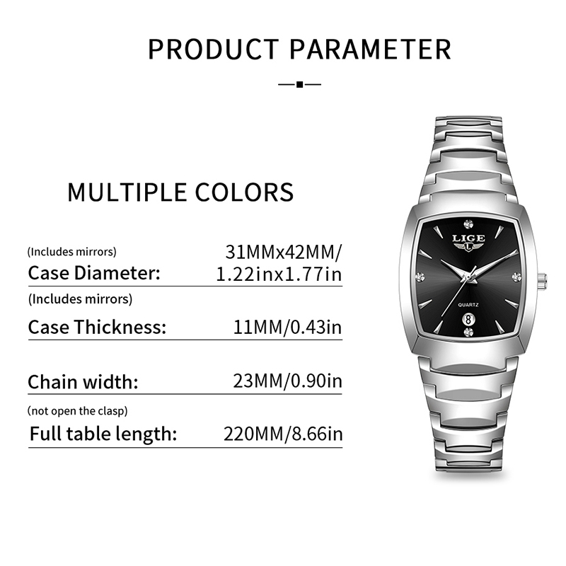 LIGE Watch women Business Luxu - Luxury Watch 评论和价格