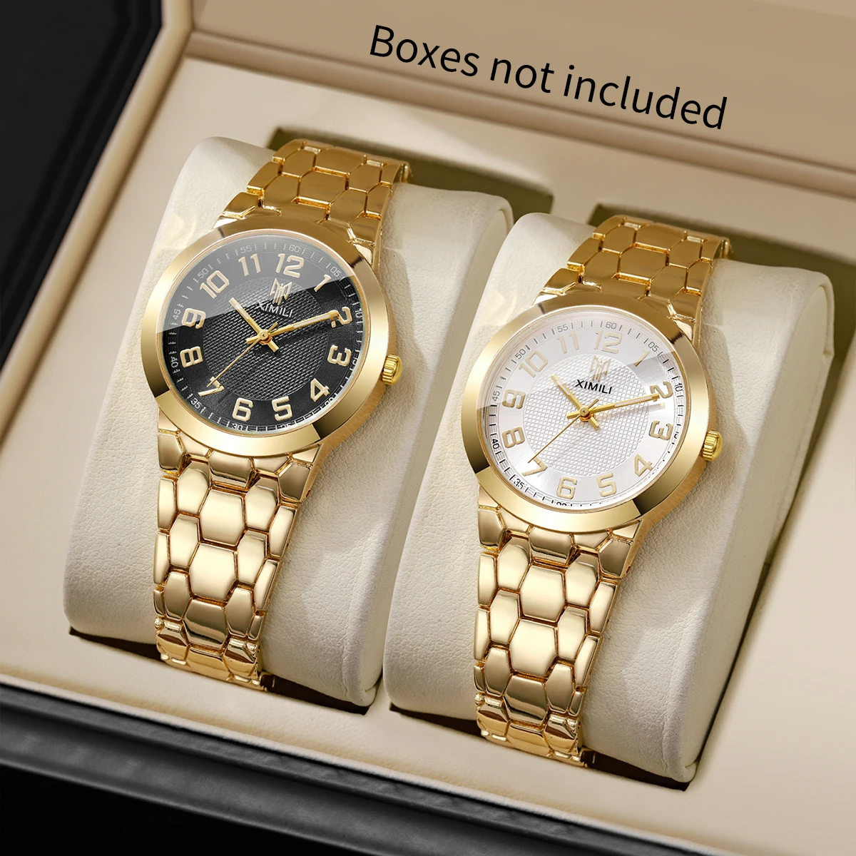 Luxury Gold Tone Women's Wrist - Luxury Watch Gold And Black 评论和价格