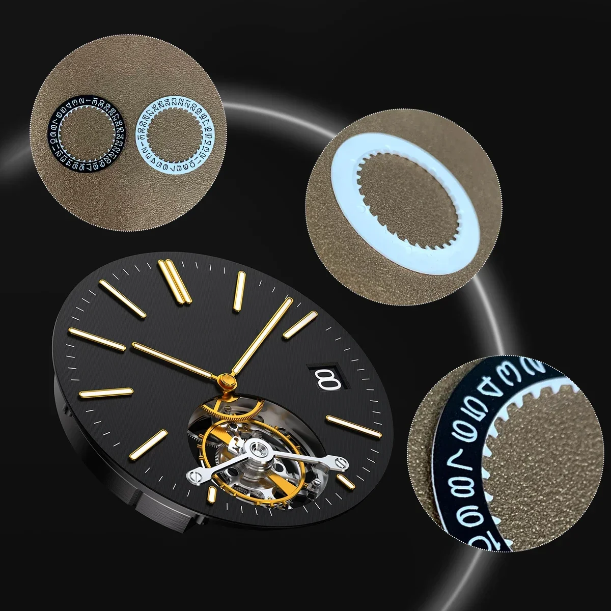 NH35 NH36 Date Dial Fits NH35  - Luxury Watch Cleaning Kit 评论和价格