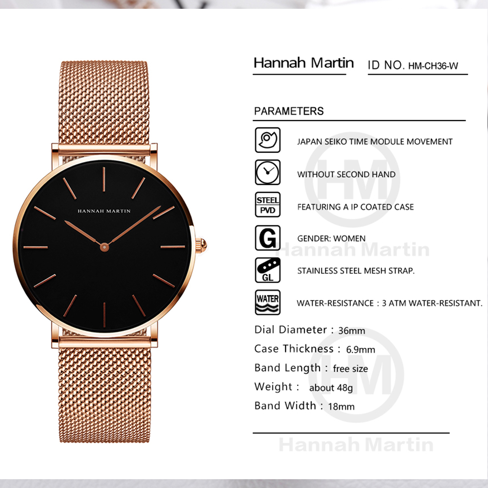 Hannah Martin Top Brand Luxury - Luxury Watch Brand For Women 评论和价格