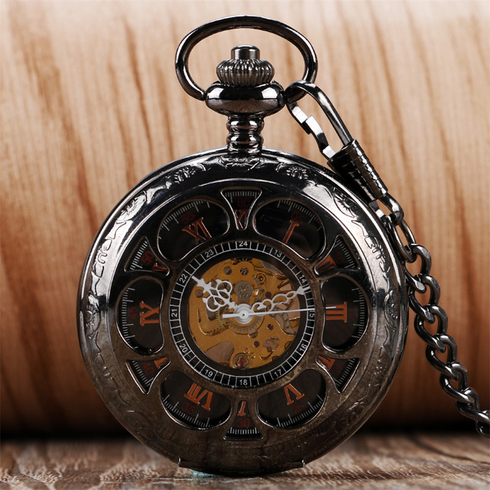 Rose Gold/Black Pumpkin Flower - Luxury Watch Gold And Black 评论和价格