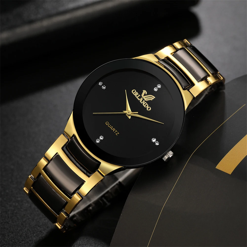 2024 Men Watches Fashion Stain - Luxury Watch Gold And Black 评论和价格