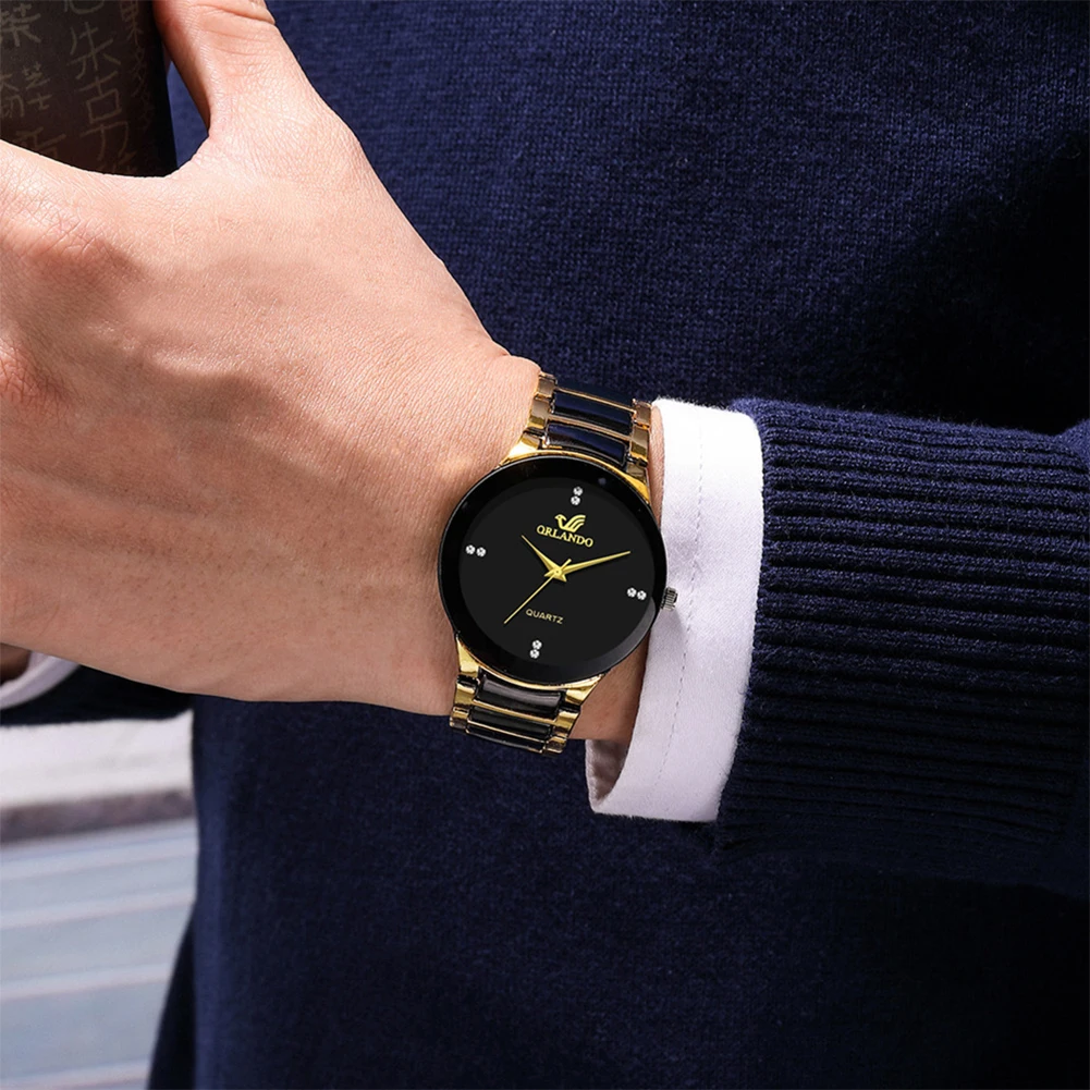 2024 Men Watches Fashion Stain - Luxury Watch Gold And Black 评论和价格