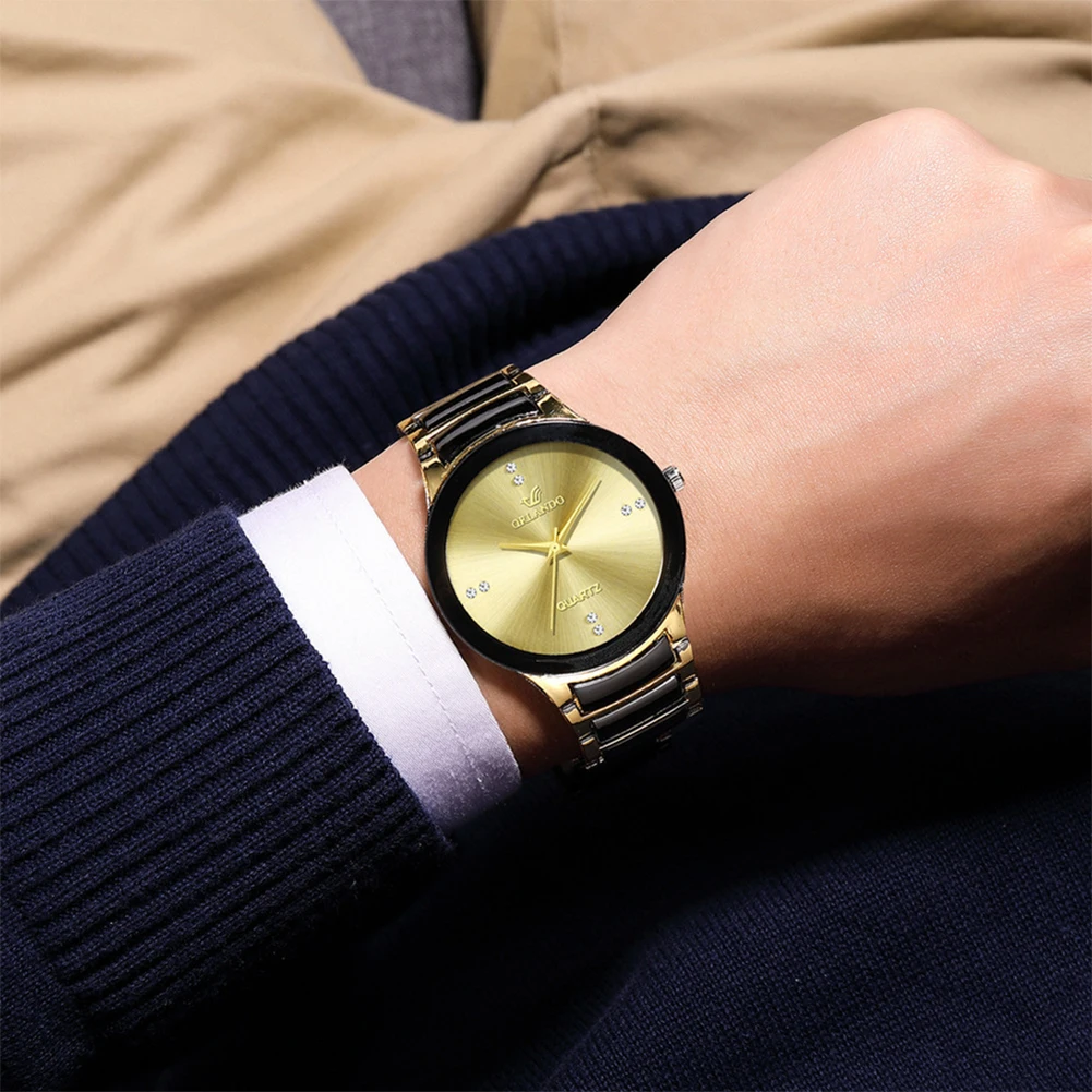 2024 Men Watches Fashion Stain - Luxury Watch Gold And Black 评论和价格