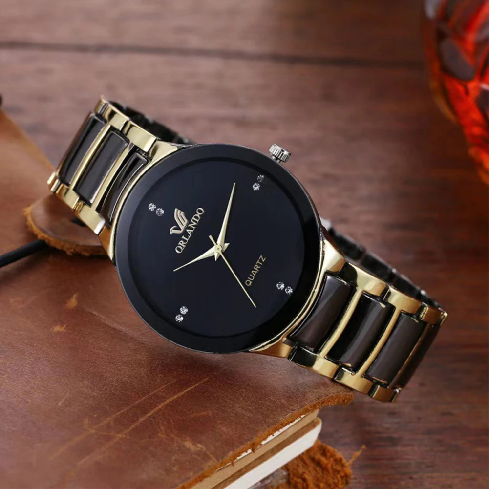 2024 Men Watches Fashion Stain - Luxury Watch Gold And Black 评论和价格