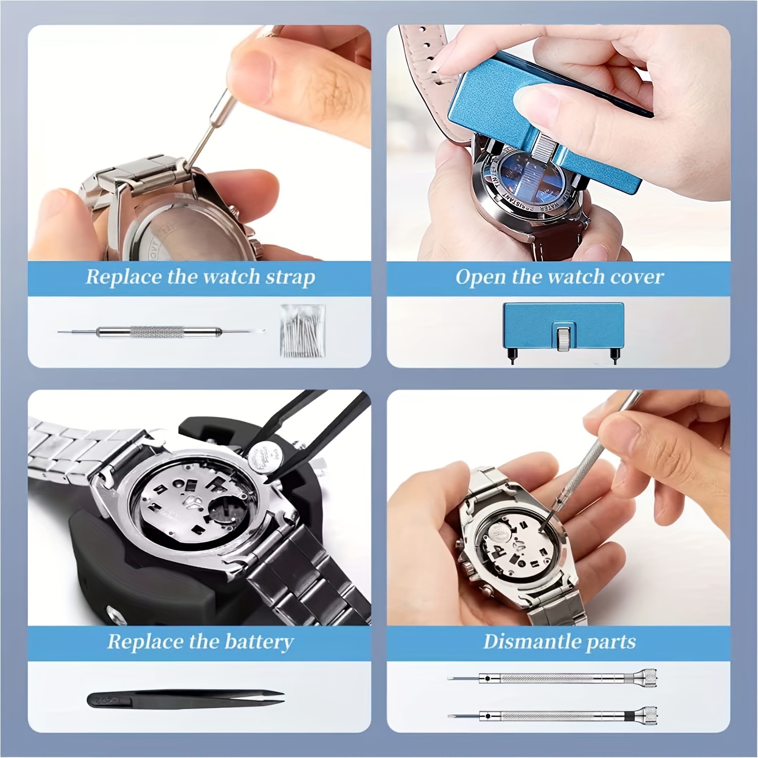 26pcs Watch Repair Kit, Watch  - Luxury Watch Cleaning Kit 评论和价格