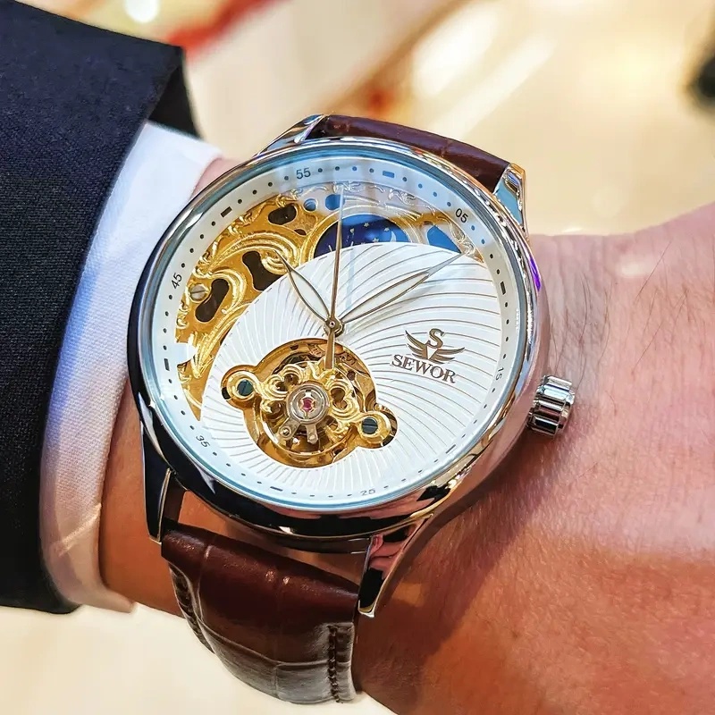 Luxurious Men's Automatic Mech - Luxury Watch Makes 评论和价格