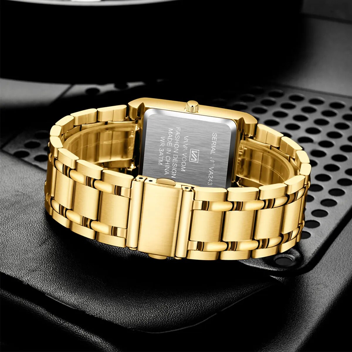 Men Business Watch Simple Desi - Luxury Watch Gold And Black 评论和价格