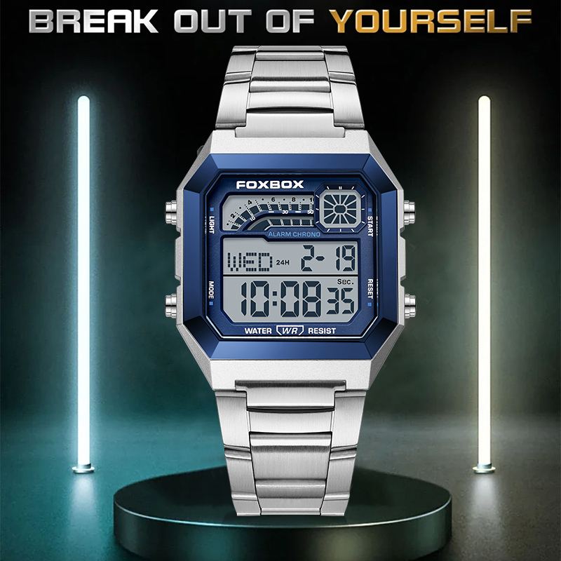 FOXBOX Fashion Luxury Digital  - Luxury Watch For Men 评论和价格