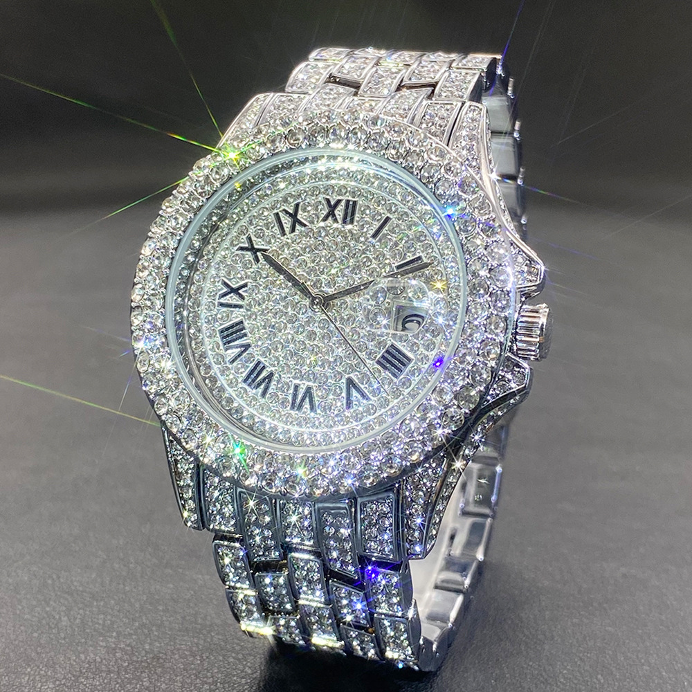Big Gold Silver Black Wristwat - Luxury Watch Gold And Black 评论和价格