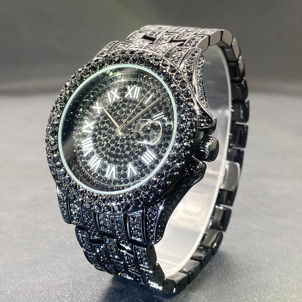 Big Gold Silver Black Wristwat - Luxury Watch Gold And Black 评论和价格